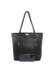Bolsa Shopper com Detalhe de Costura - Preta BSI-6412 - PR