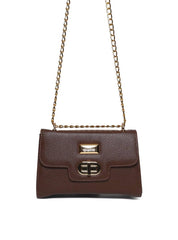  Bolsa Clutch Corrente Pequena - Cacau BSI-5544 - CA