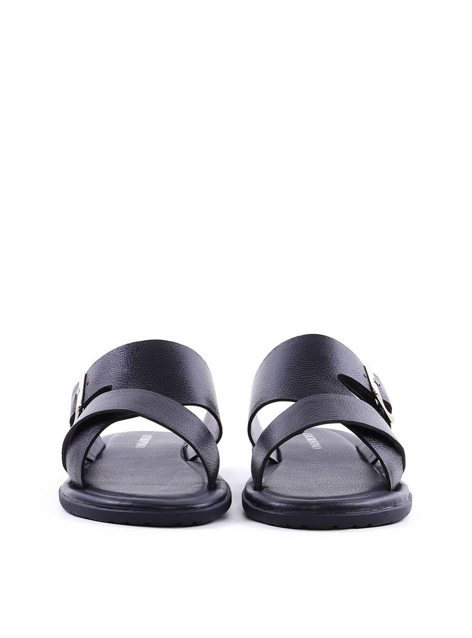Chinelo Slide Masculino com Tiras Cruzadas - Preta SDI-12082 - PR