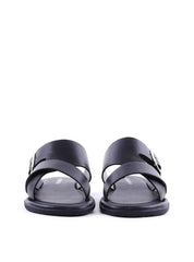 Chinelo Slide Masculino com Tiras Cruzadas - Preta SDI-12082 - PR