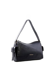 Bolsa Hobo com Bolsos Laterais - Preta BSI-6452 - PR