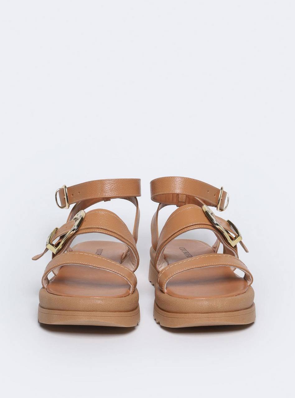 Sandália Feminina Papete Tachas Diversas - Castor SDI-11567 - CS