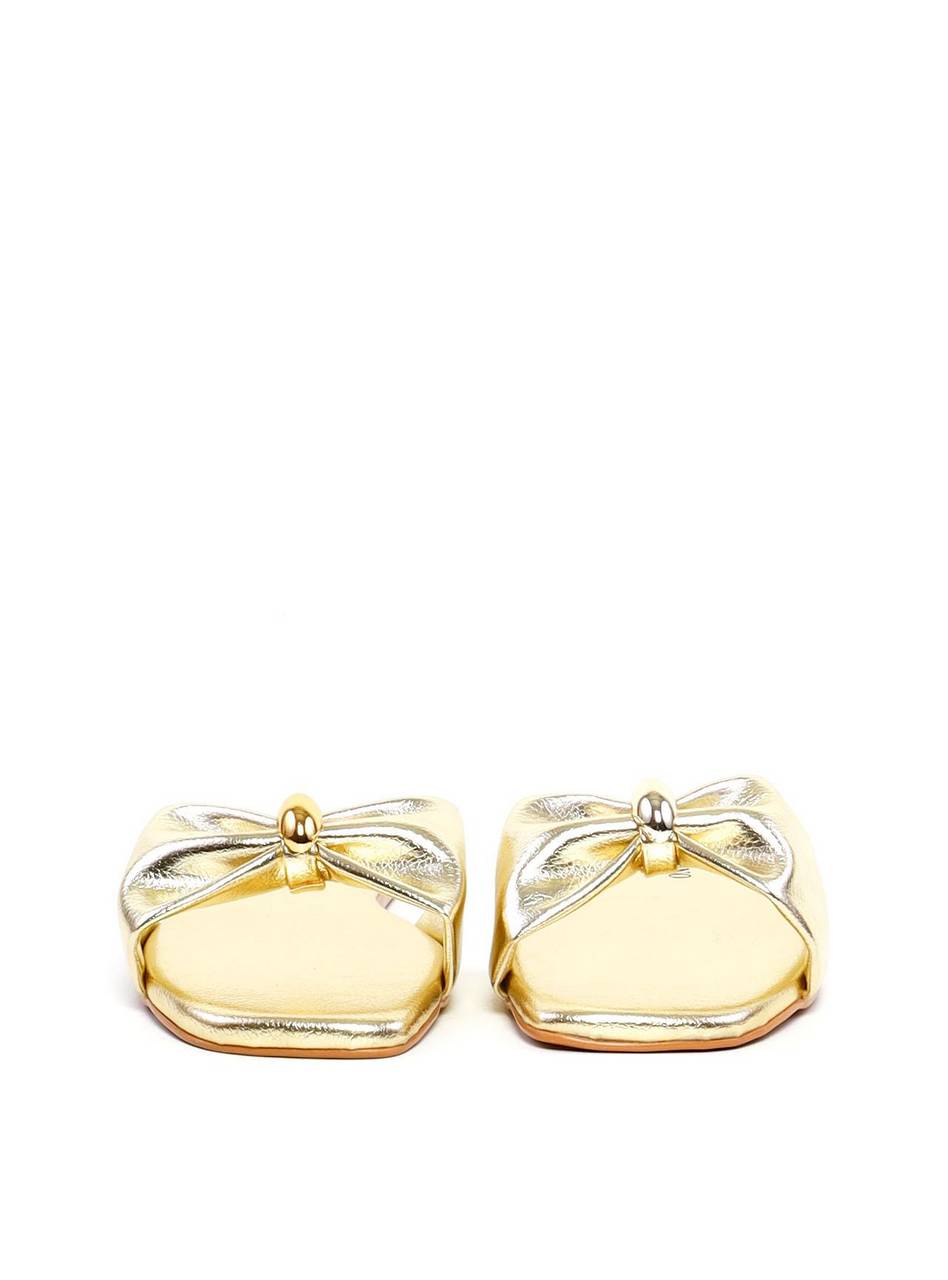 Rasteira Drapeada Enfeite Orgânico - Ouro SDI-11983 - AU