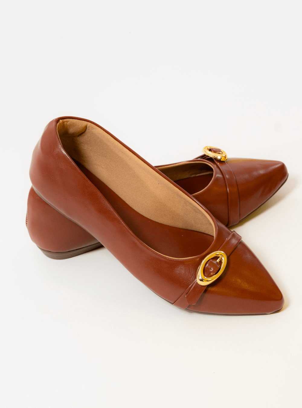 Sapatilha de Bico Fino com Fivela - Castor SDI-11928 - CS