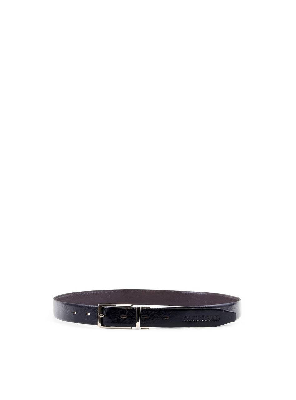 Cinto Masculino Social com Fivela Retrátil - Preto e Castor CTI-991 - PC