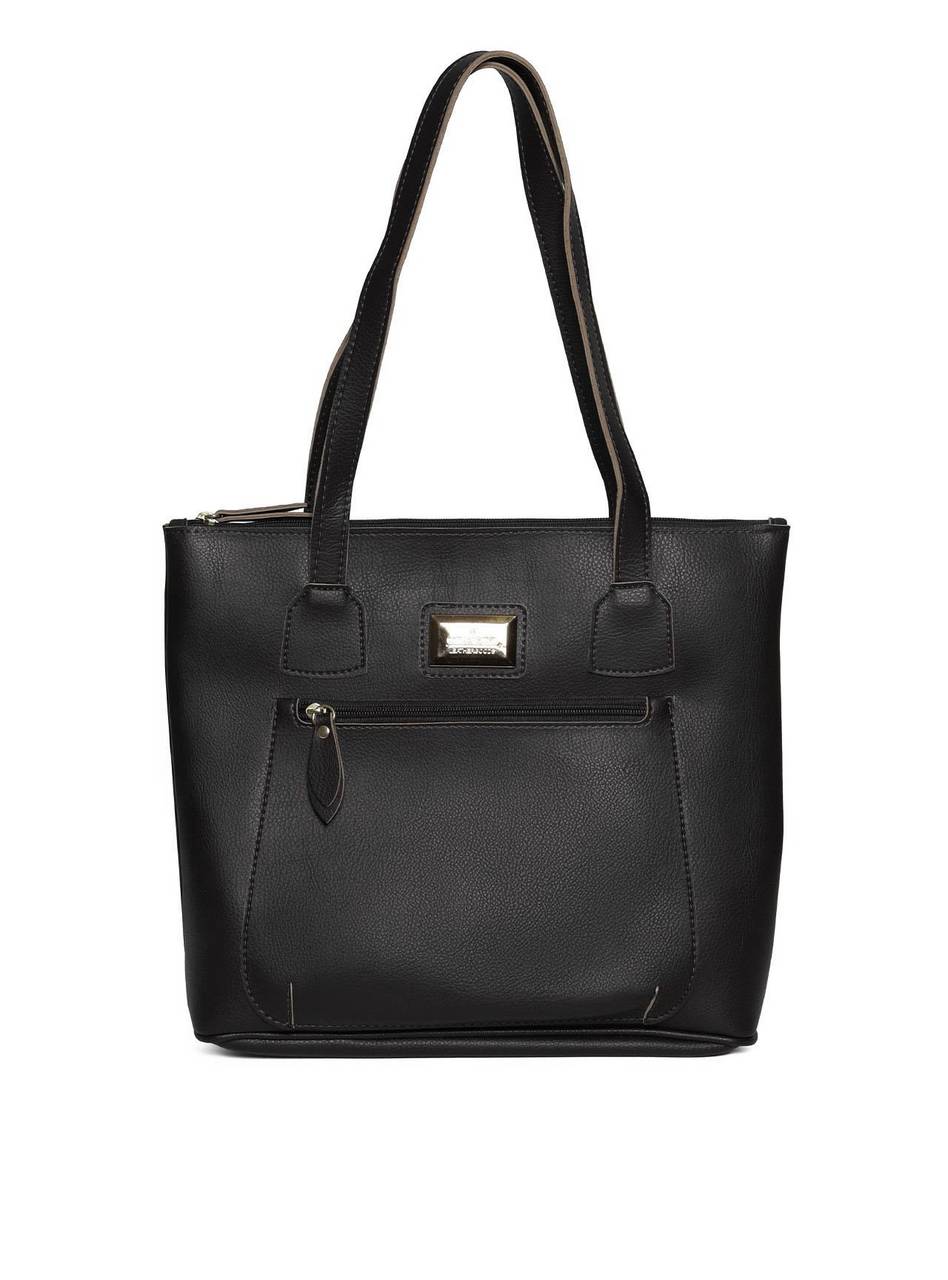Bolsa Tote com Bolso Grande Frontal - Preta BSI-5470 - PR