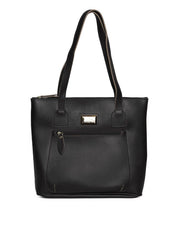Bolsa Tote com Bolso Grande Frontal - Preta BSI-5470 - PR