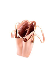 Bolsa Shopper com Charm de Strass - Nude BSI-6048 - NU