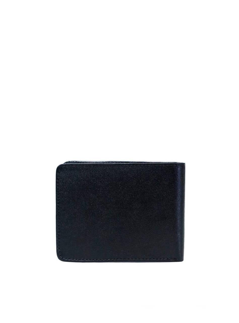 Carteira Masculina Pocket Duas Divisórias Média Couro Preta CAI-846 - PR