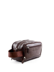 Necessaire Masculina Média Alça Couro Cacau NSI-126 - CA