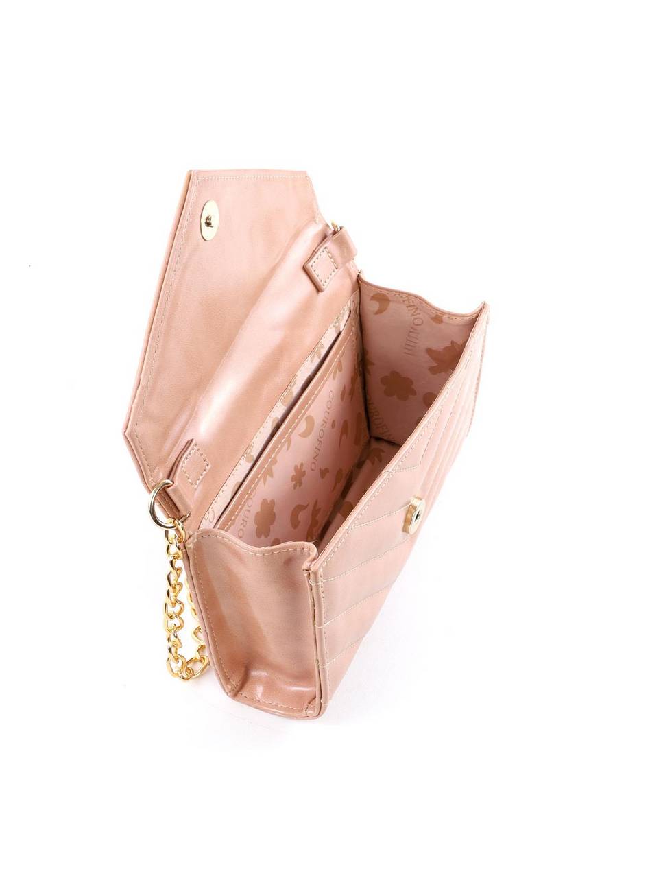 Bolsa Clutch Transversal em Matelassê - Nude BSI-6424 - NU