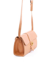 Bolsa Satchel Transversal Retangular - Nude BSI-6074 - NU