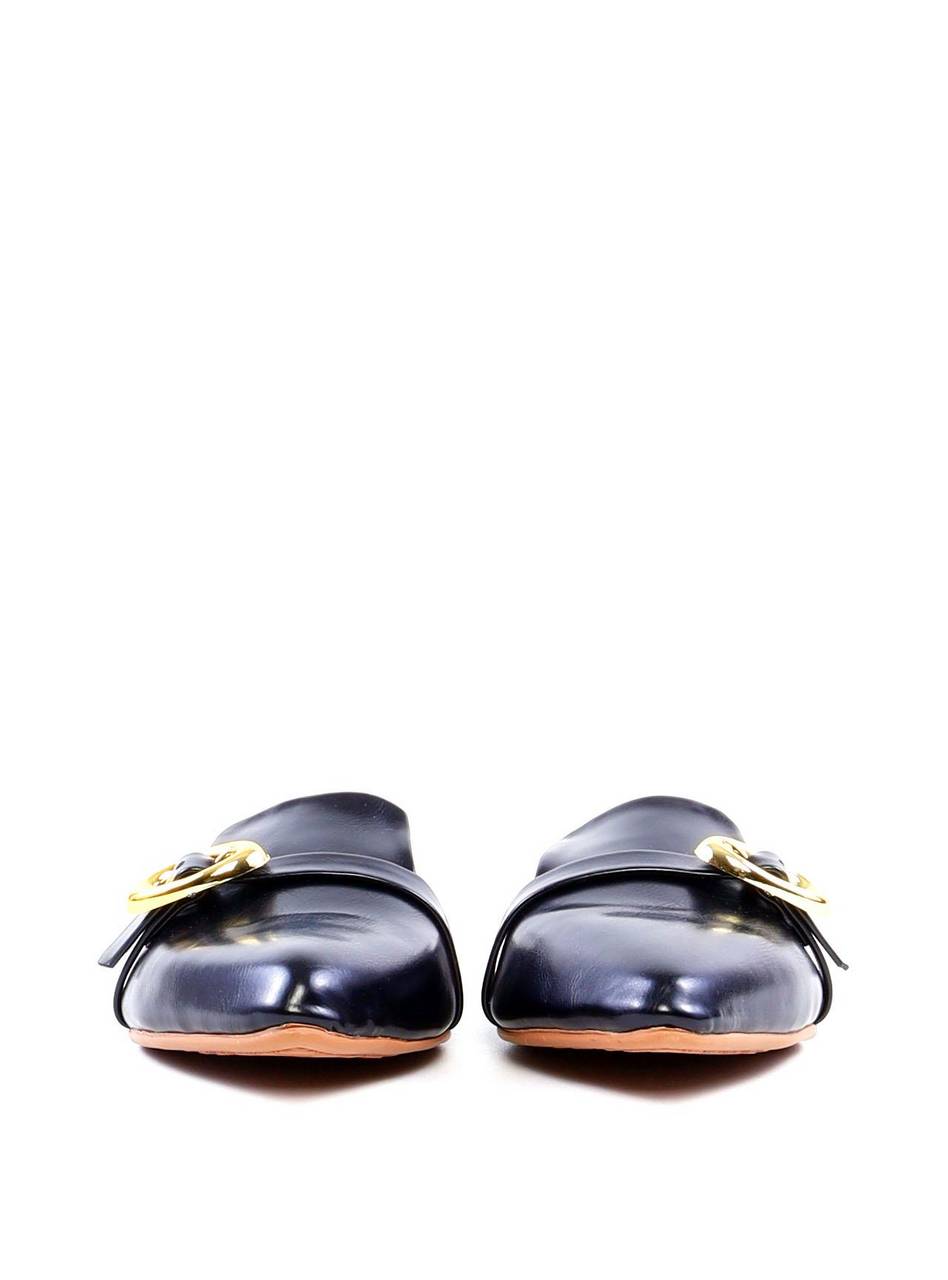 Mule de Bico Fino com Fivela - Preta SDI-11929 - PR