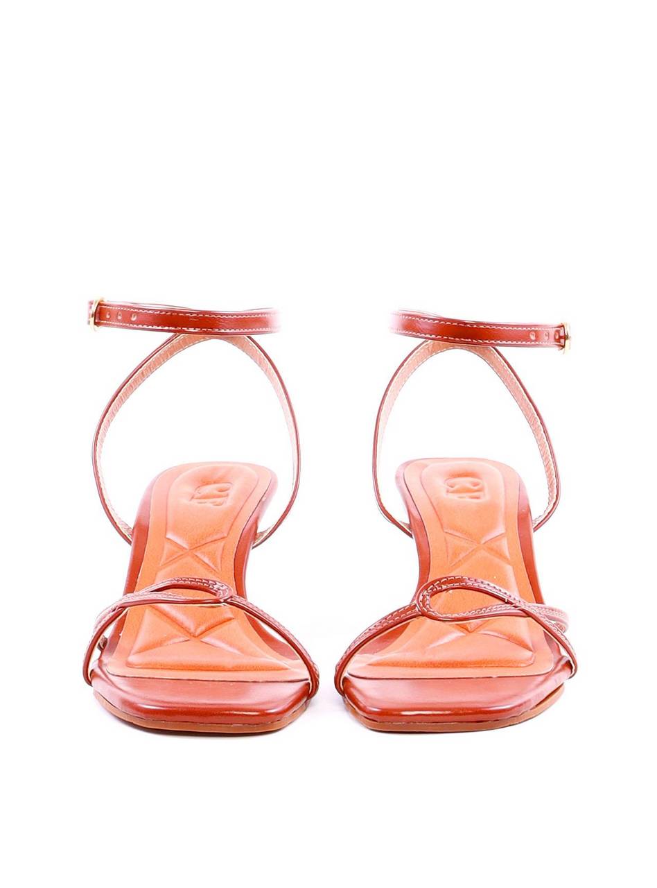 Sandália com Salto Fino e Recorte Geométrico - Castor SDI-11930 - CS