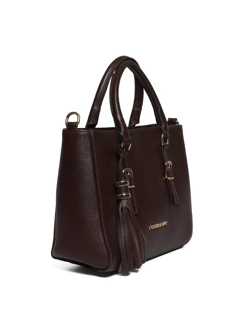 Bolsa Tote Tiracolo com Barbicacho  - Cacau BSI-5956 - CA
