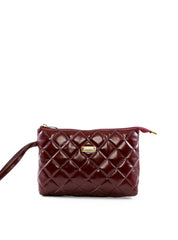 Necessaire Feminina Quadrada em Matelassê - Vinho  NSI-174 - VI