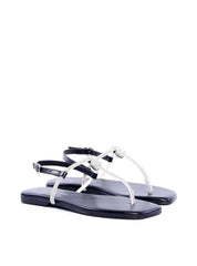 Rasteira de Dedo com Tira de Strass - Preta SDI-11828 - PR