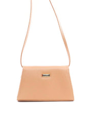 Bolsa Satchel Transversal com Fivelas - Nude BSI-6112 - NU