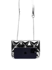 Bolsa Satchel Pequena Transversal com Matelassê BSI-6522 - PT