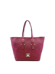 Bolsa Shopper com Fivela e Costura - Vinho BSI-6224 - VI