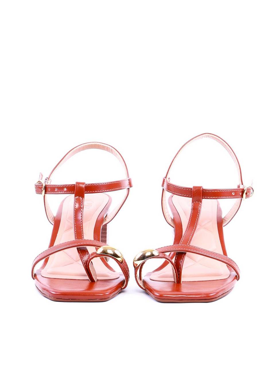 Sandália Salto Bloco Fachetado - Castor SDI-11979 - CS