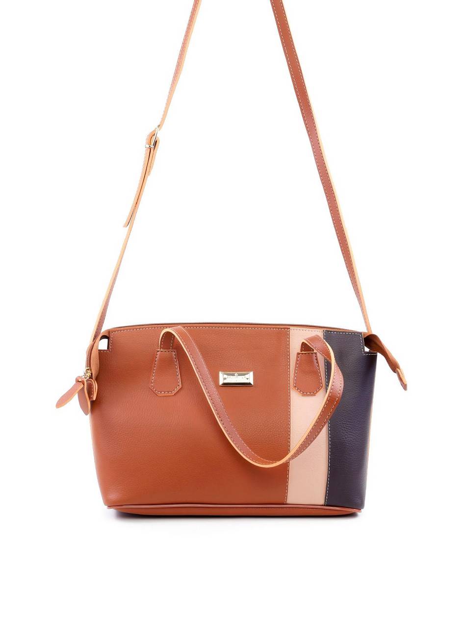 Bolsa Tote com Alça Dupla e Recortes na Vertical - Castor BSI-6125 - CS