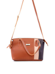Bolsa Tote com Alça Dupla e Recortes na Vertical - Castor BSI-6125 - CS