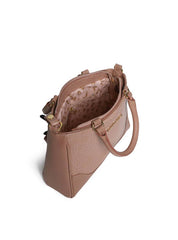 Bolsa Tote Couro Média Transversal Nude BSI-5893 - NU