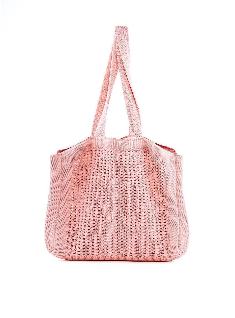 Bolsa de Tricô Quadrada - Nude BS-6327 - NU