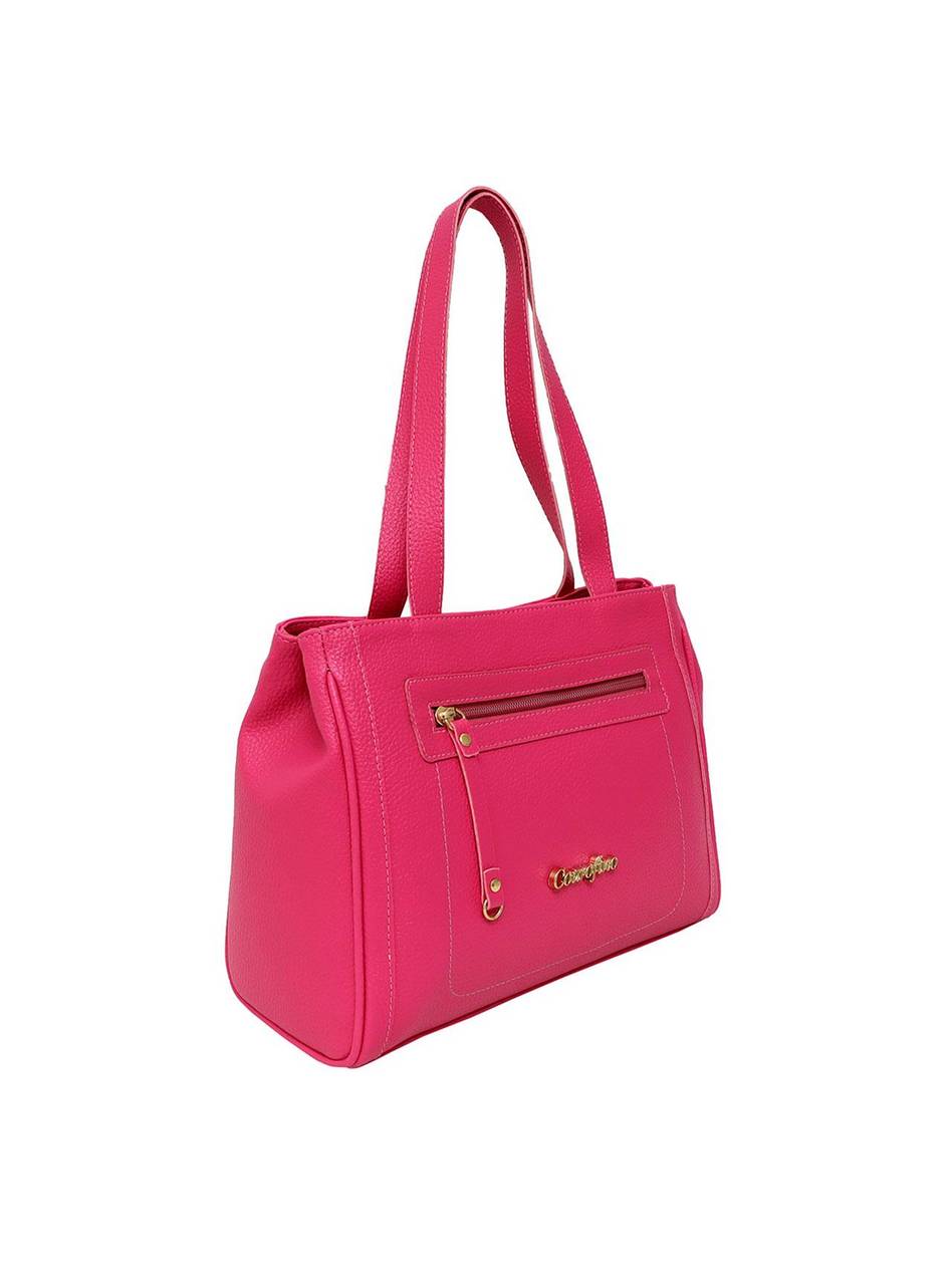 Bolsa Tote Média Tiracolo Bolso Frontal Pink BSI-5342 - PK