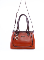 Bolsa Alderice Tote Detalhe Costura e Bag Charm - Castor BSI-6322 - CS