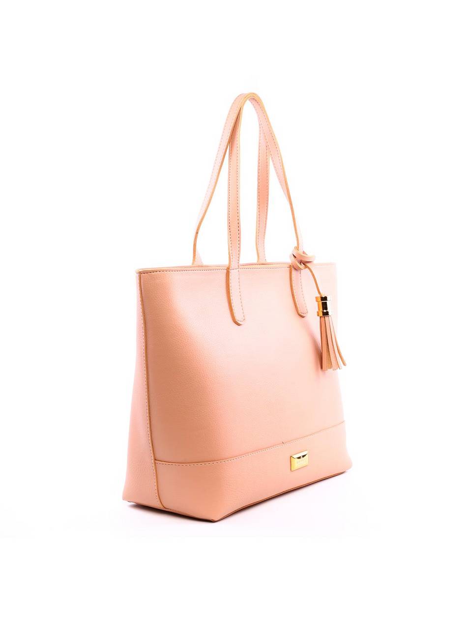 Bolsa Shopper Grande com Costura e Barbicacho - Nude BSI-6215 - NU