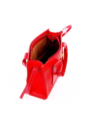 Bolsa Tote Quadrada Detalhe de Costuras - Vermelha BSI-6260 - VE