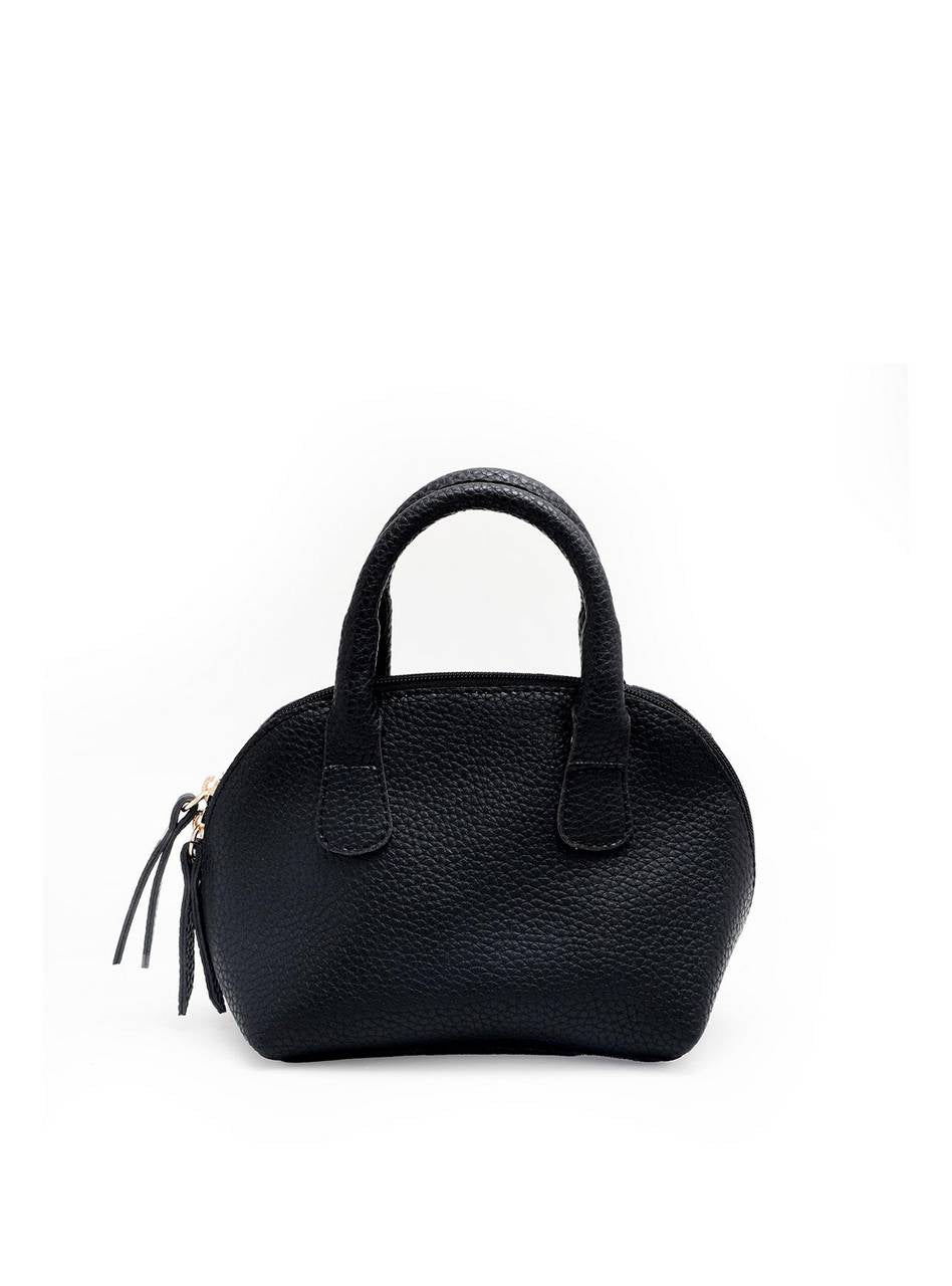 Bolsa Tote Pequena Lisa Transversal Preta BSI-5185 - PR