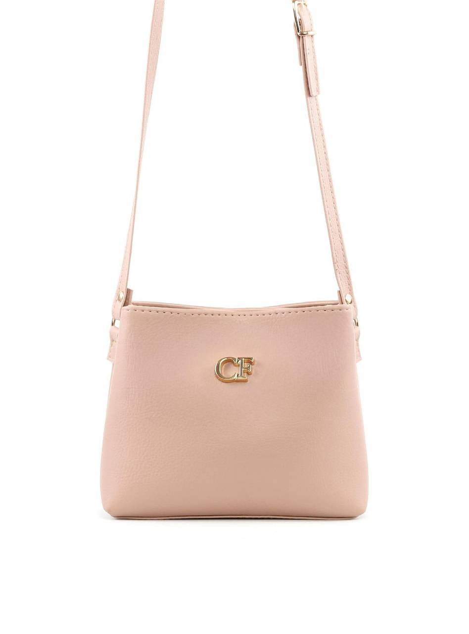 Bolsa Transversal Duas Divisórias - Nude BSI-6386 - NU
