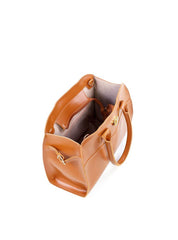 Bolsa Tote de Alça Dupla com Costuras e Fivelas - Castor BSI-6209 - CS