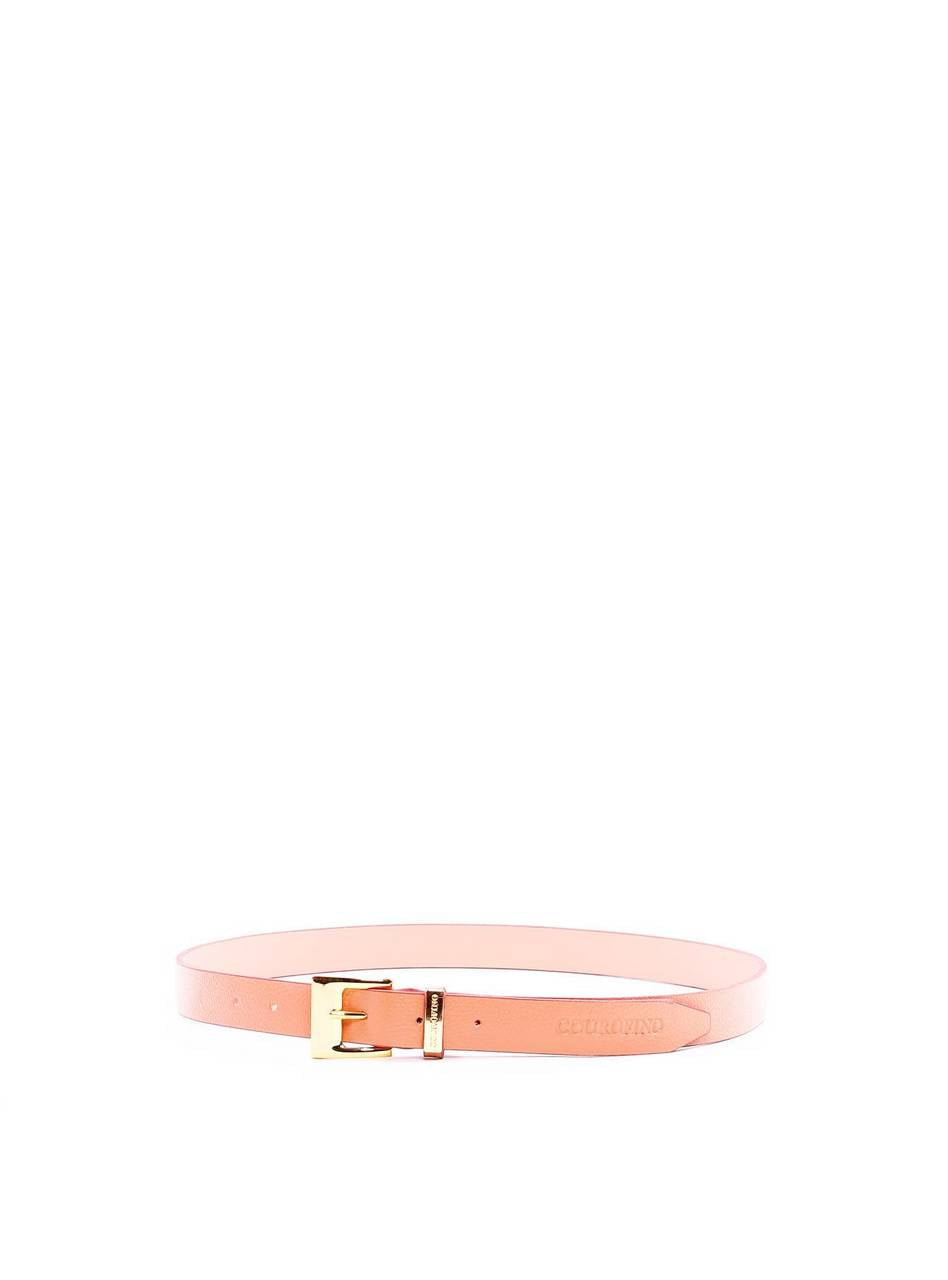 Cinto Feminino com Fivela Larga e Placa no Passador - Nude CTI-1004 - NU