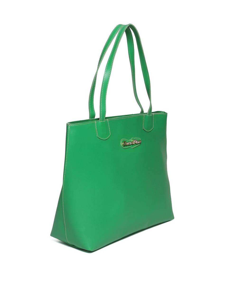 Bolsa Shopper Média Tiracolo Frente Lisa - Verde BSI-5139 - VD