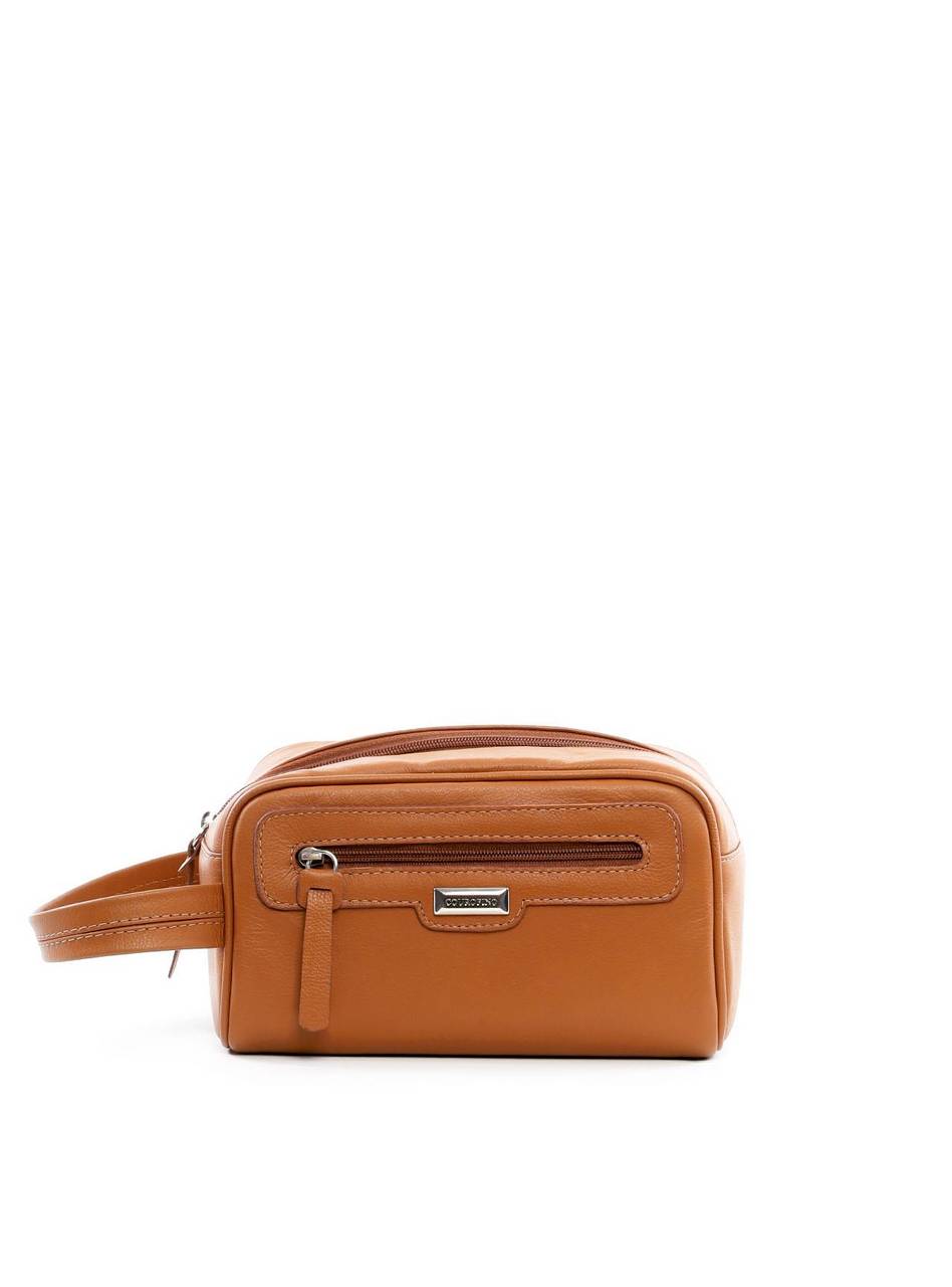 Necessaire Masculina Alça Ziper Couro Castor NSI-123 - CS