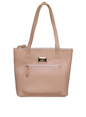 Bolsa Tote com Bolso Grande Frontal - Nude BSI-5470 - NU