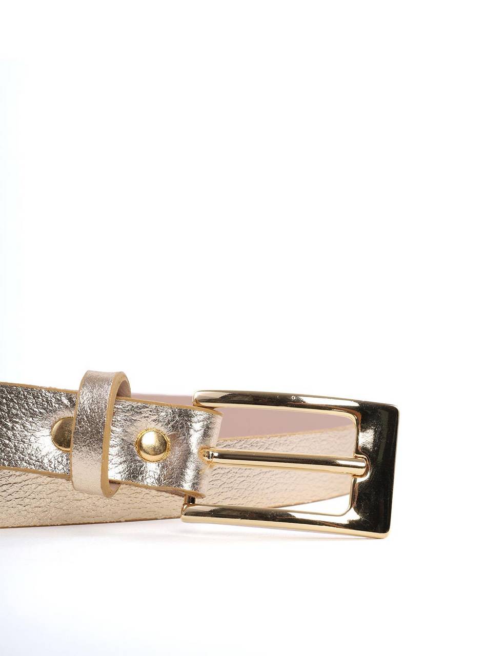 Cinto Feminino Fivela Retangular Ouro CTI-939 - AU