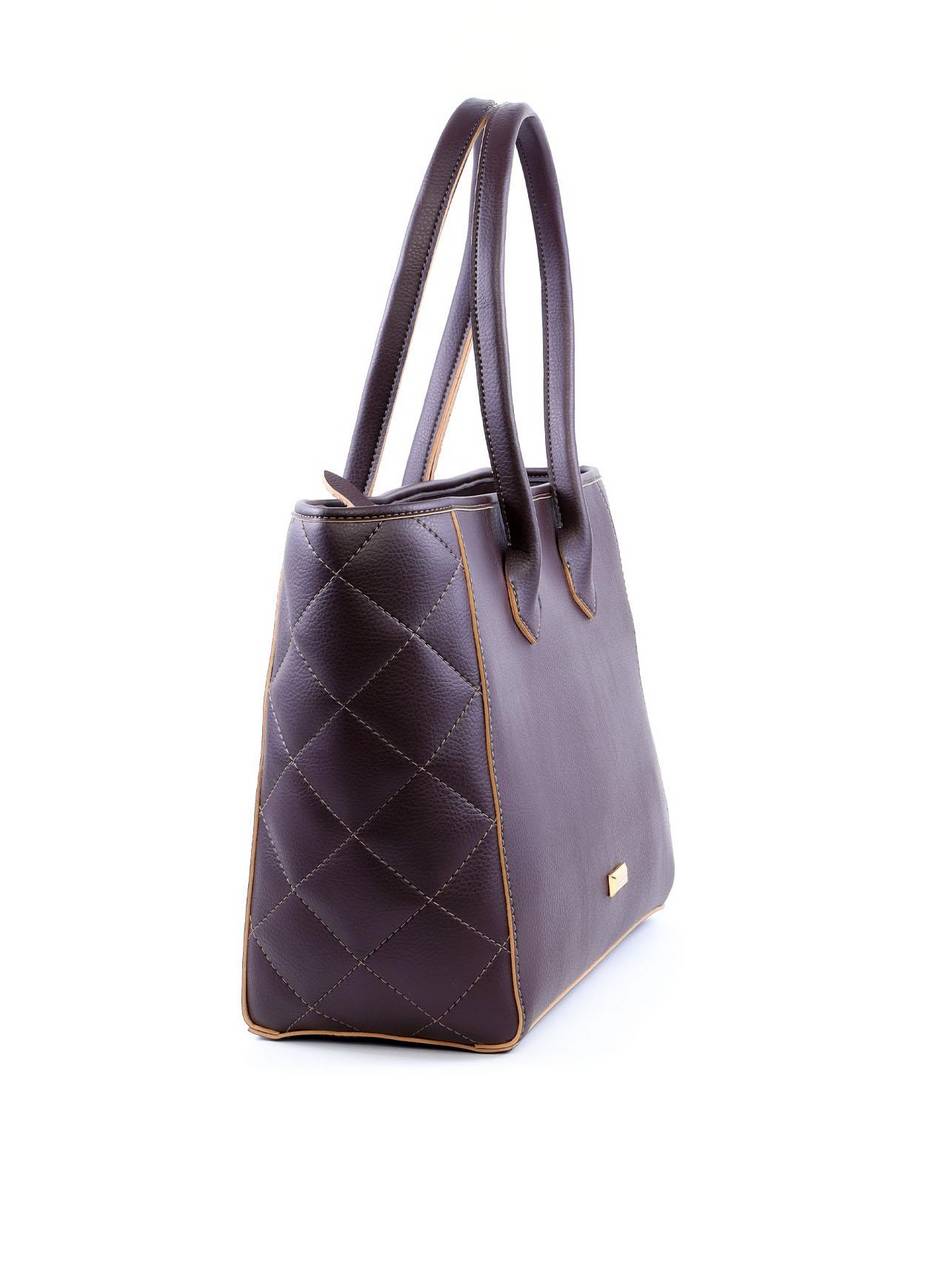 Bolsa Tote com Detalhes em Costura nas Laterais - Cacau BSI-6015 - CA