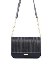 Bolsa Satchel com Costura na Tampa - Preta BSI-6214 - PR