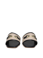 Sandália Feminina Rasteira Slide - Preta SDI-11624 - PR