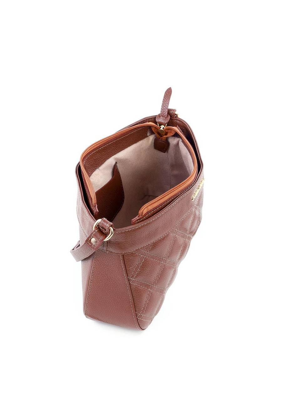 Bolsa Tote com Detalhe de Matelassê Frontal - Castor BSI-6182 - CS