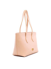 Bolsa Shopper Tiracolo Lisa em Sintético com Costuras - Nude BSI-6184 - NU