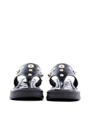 Flatform Couro Fino de Dedo - Preta SDI-11902 - PR