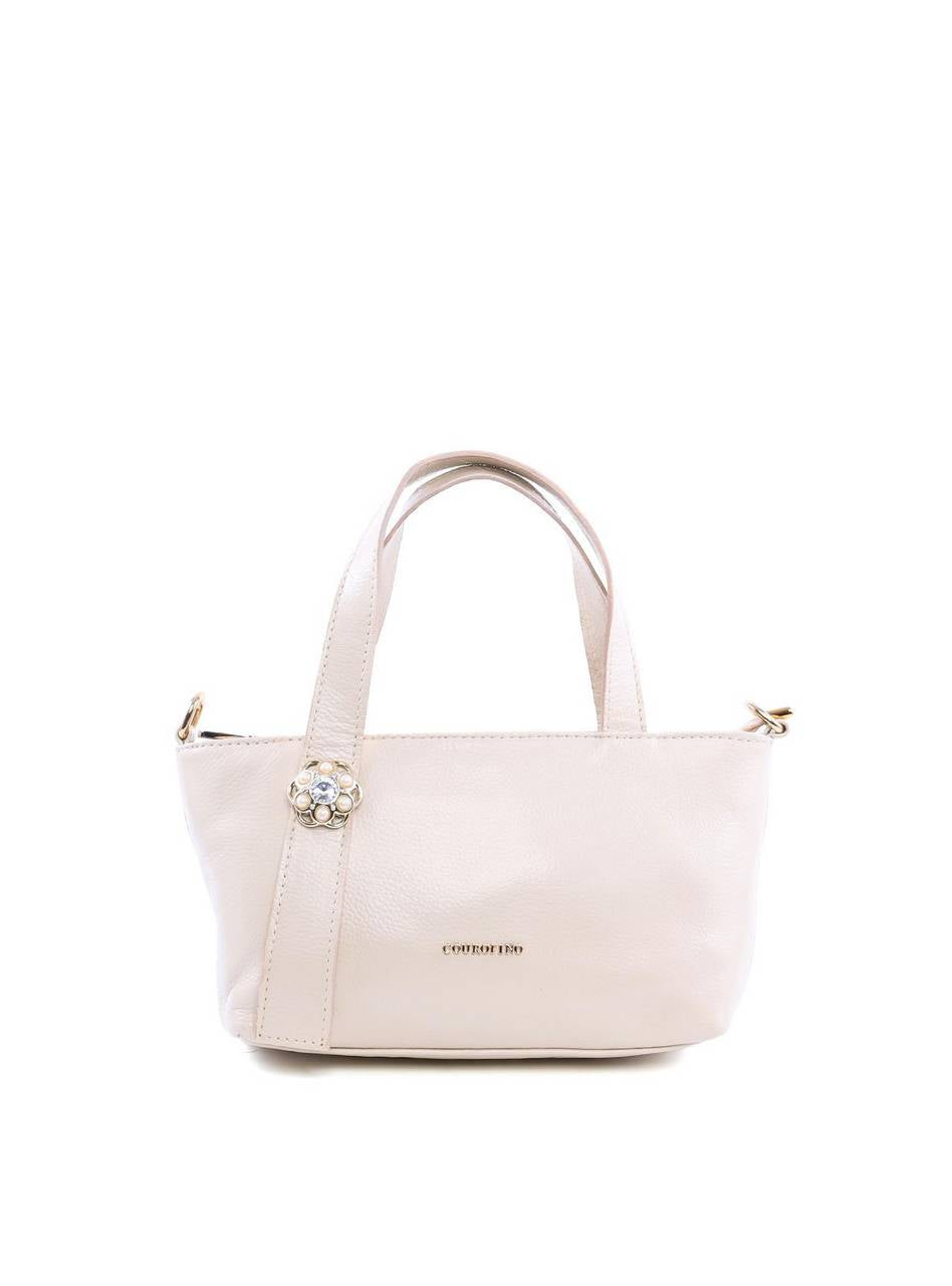 Bolsa Tote com Alça Dupla e Enfeite de Flor - Fenno BSI-6111 - FE