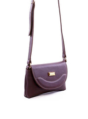 Bolsa Saddle Transversal com Fecho de Pressão - Cacau BSI-5995 - CA