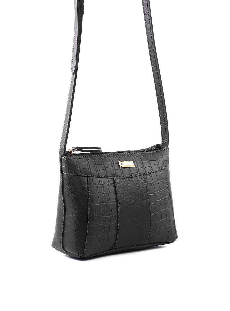 Bolsa Feminina Clutch Frontal Preta BSI-5830 - PR